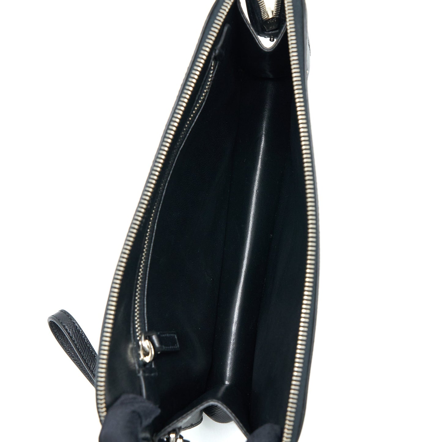 Prada Mens Clutch Soffiano Black SHW