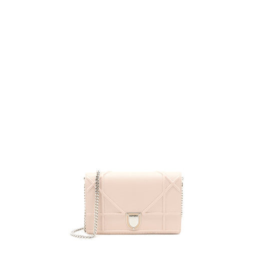 Dior Diorama Wallet On Chain Calfskin Light Pink