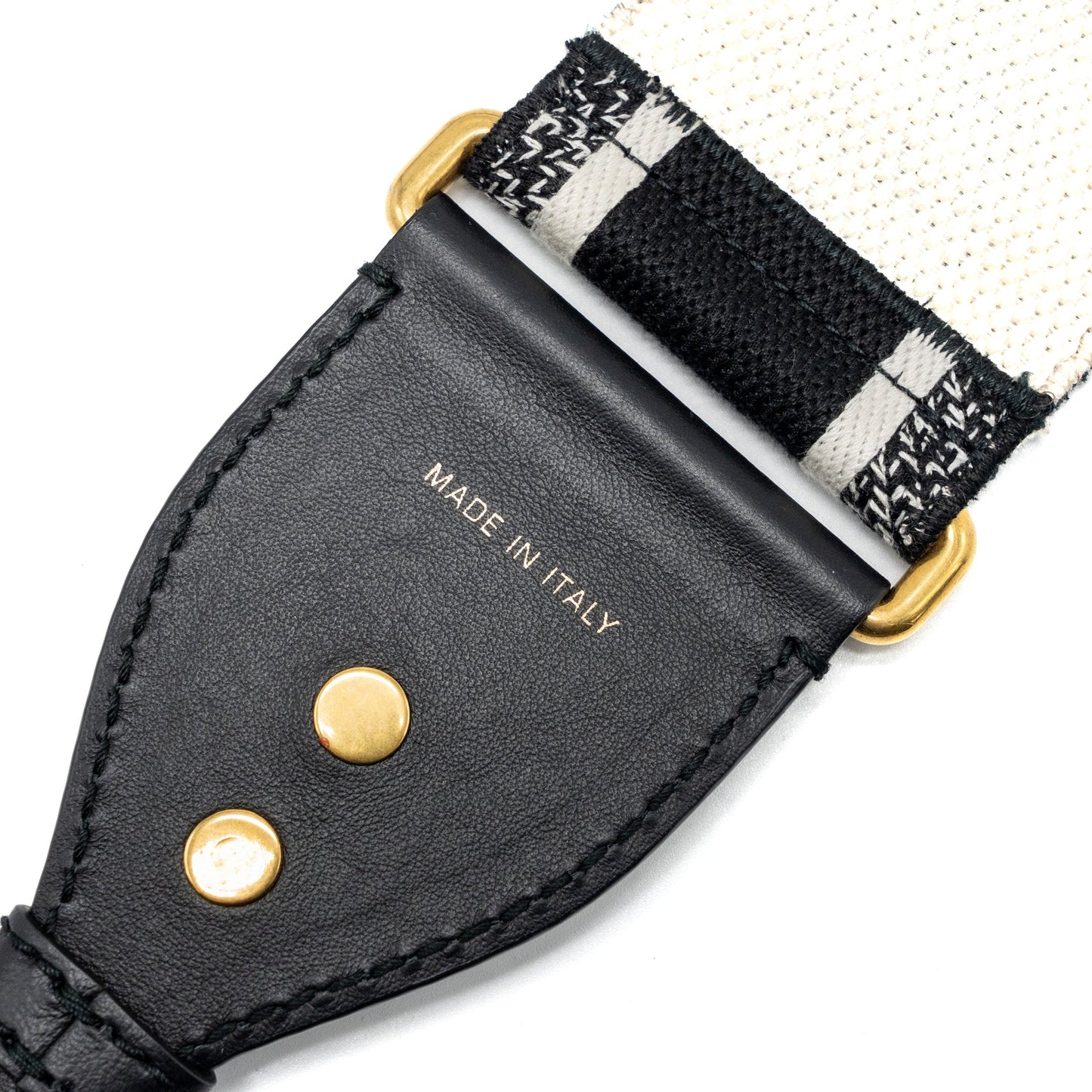 Dior Shoulder Strap Oblique Canvas Black