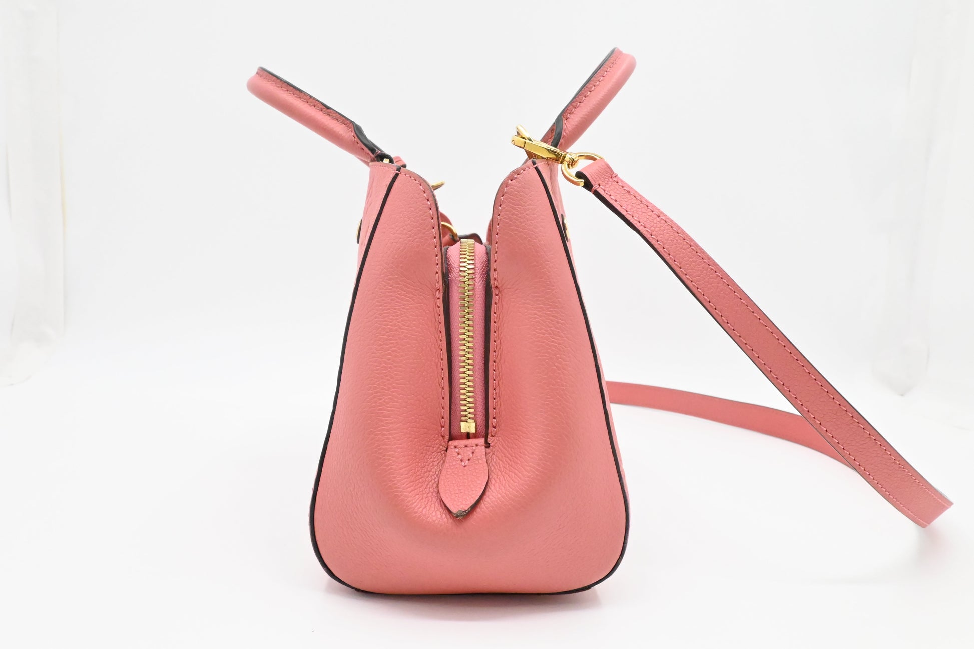 Luxury Women's Handbag | Louis Vuitton Montaigne BB in Pink Empreinte Leather