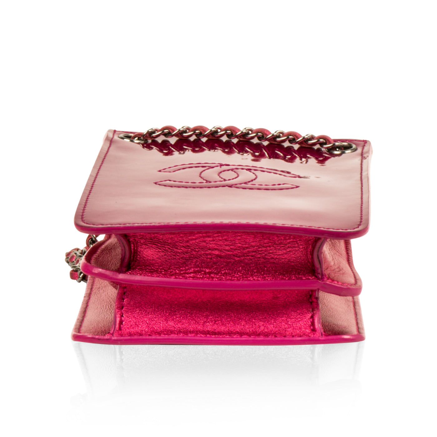 Chanel Metallic Pink Phone Crossbody