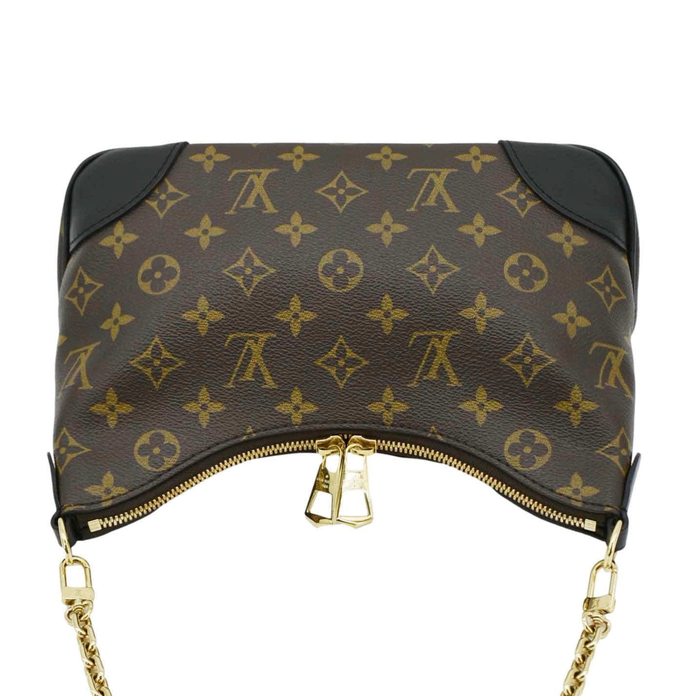 LOUIS VUITTON Boulogne Monogram Canvas Shoulder Bag Black