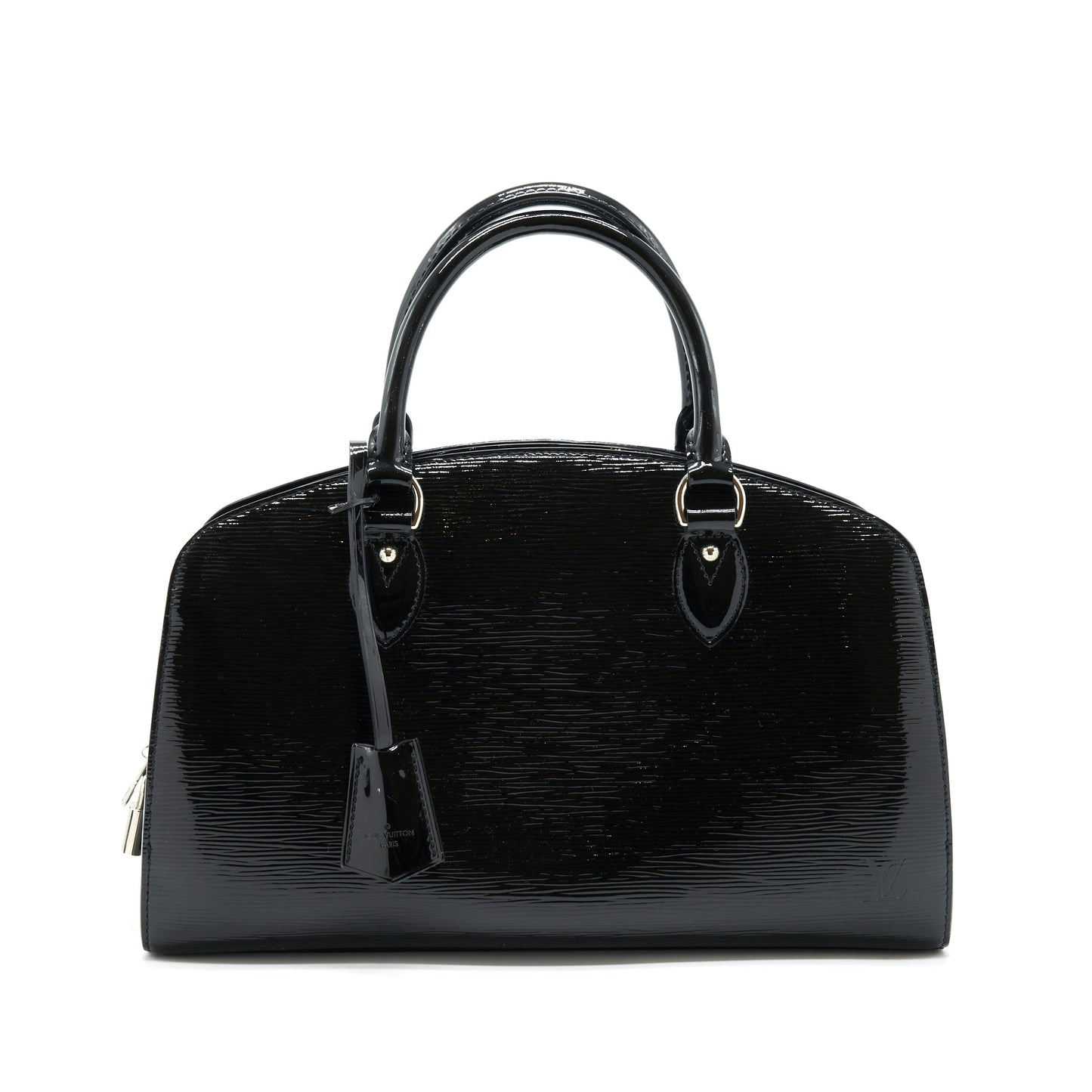 Louis Vuitton Bowling Bag EPI Patent Black