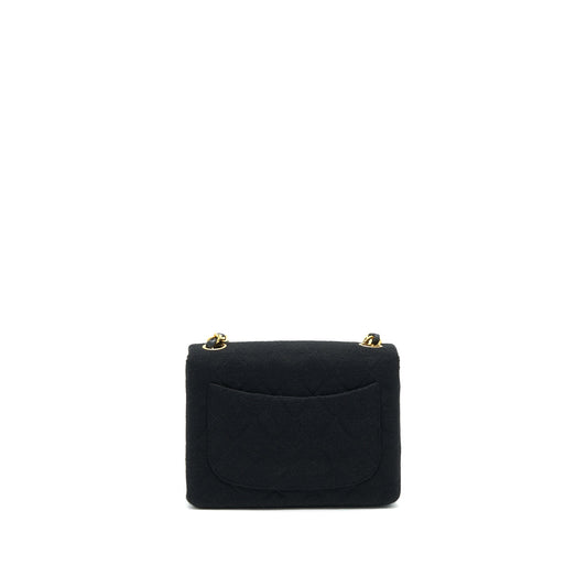 Chanel Fabric Mini Square Flap Bag Black