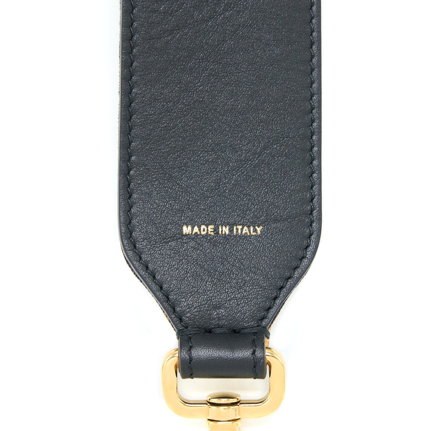 Fendi Strap You Textured-effect Leather Shoulder Strap Brown
