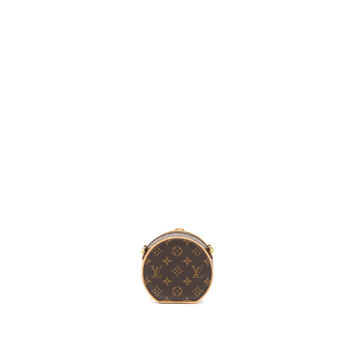 Louis Vuitton Boite Chapeau Necklace/Mini Chain Bag Monogram Canvas GHW