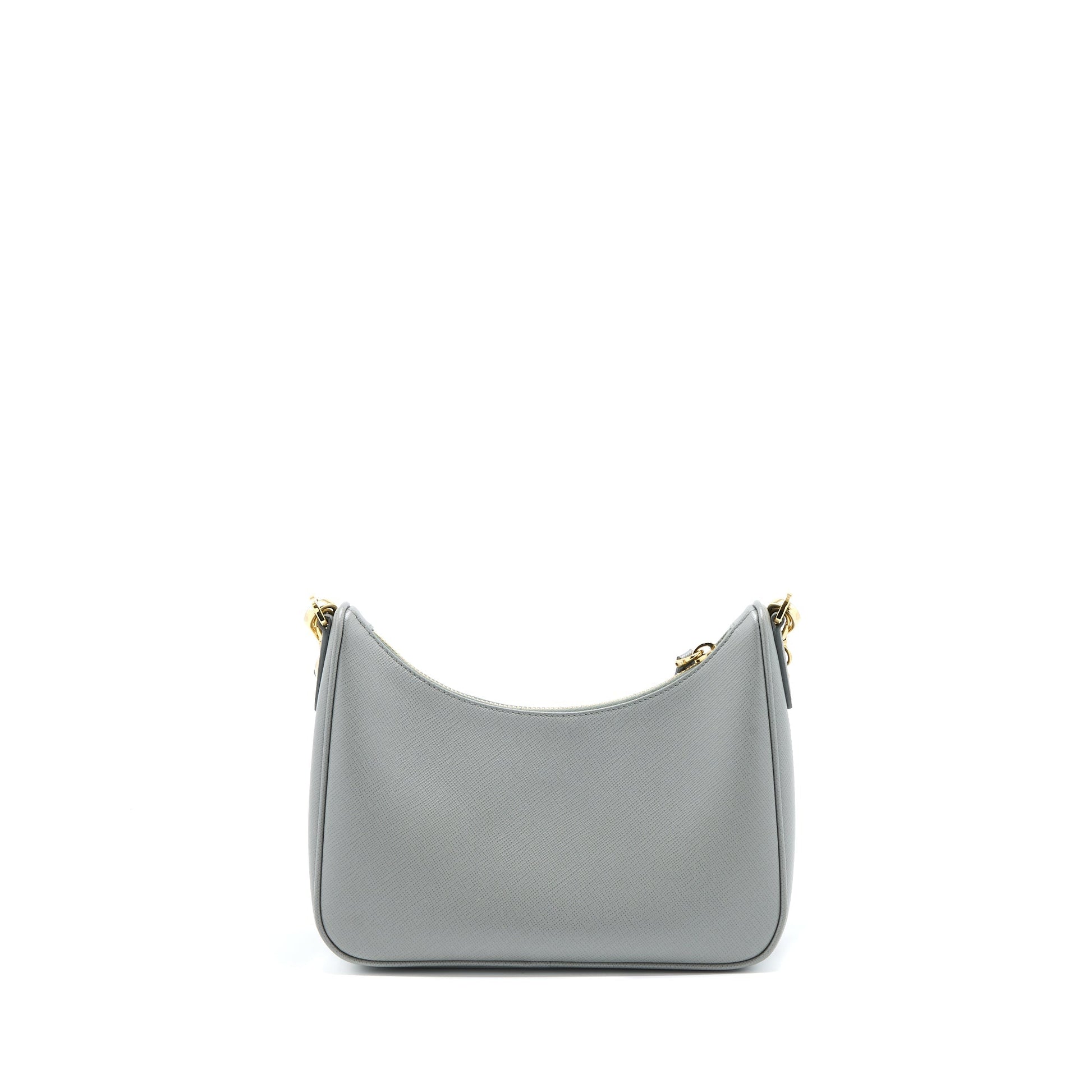 Prada Re-Edition 2005 Saffiano Grey GHW