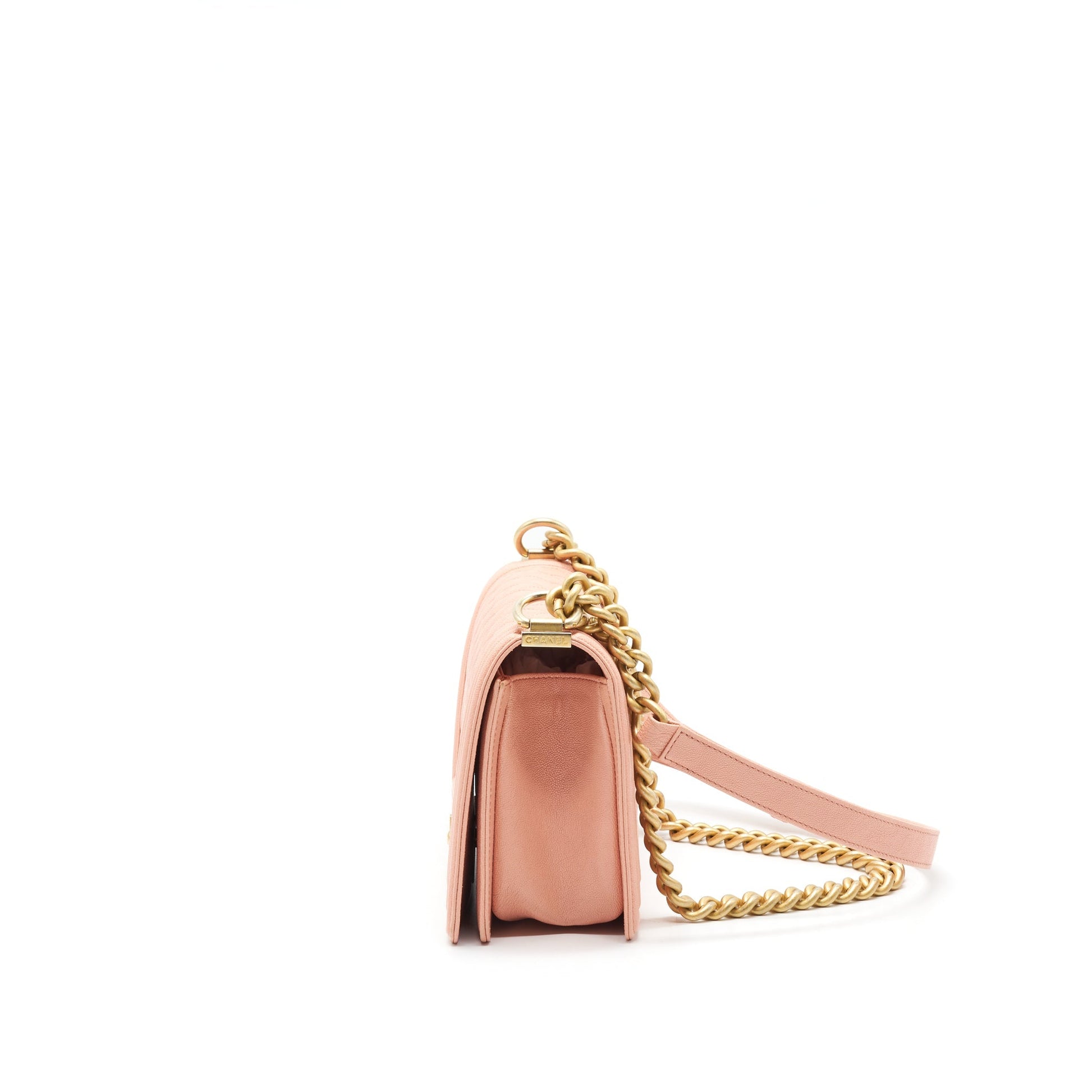 CHANEL MEDIUM BOY CHANEL BAG CAVIAR PINK