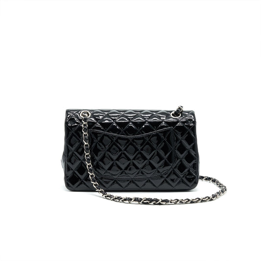 Chanel Patent Leather Medium Classic Double Flap bag Black