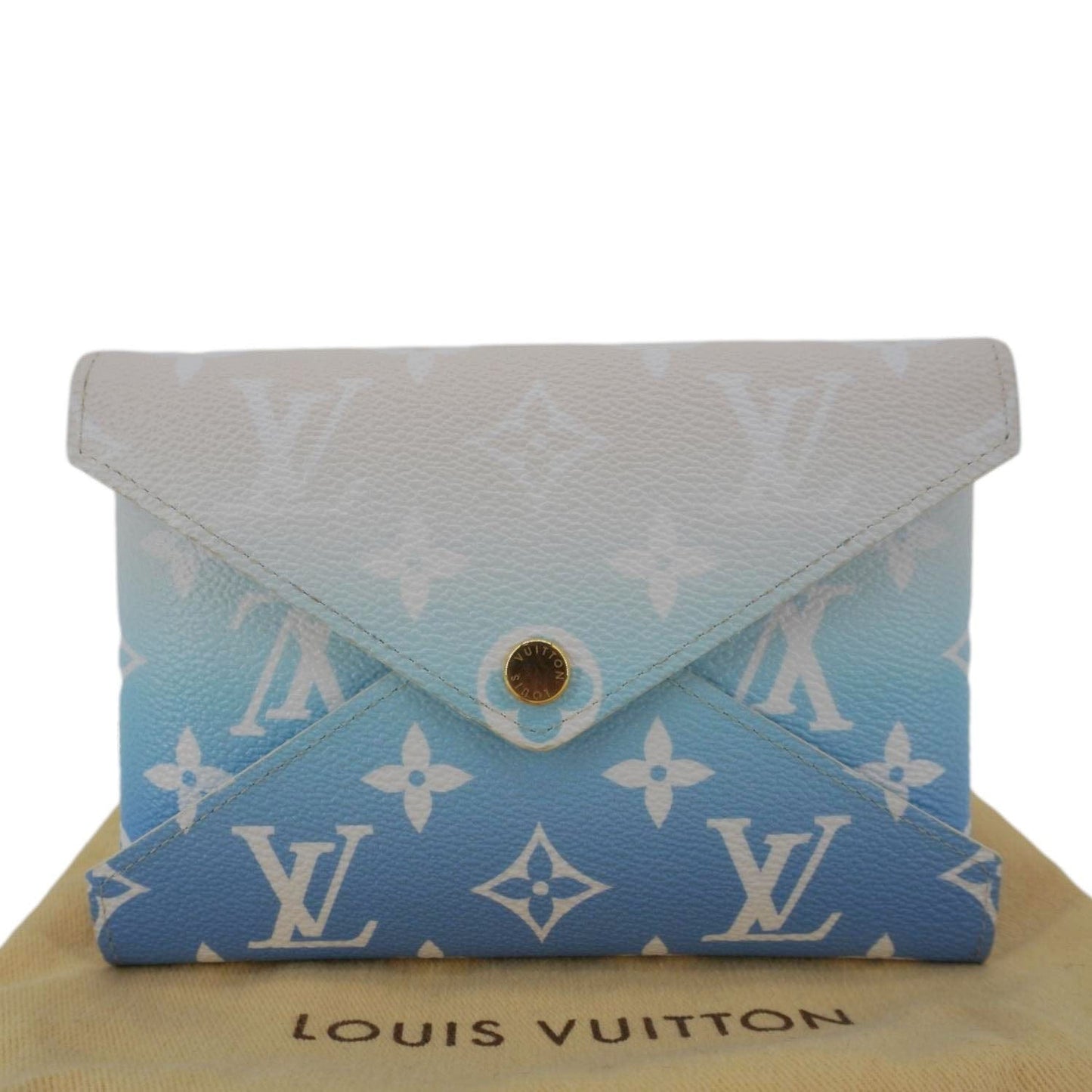 LOUIS VUITTON Kirigami Medium By The Pool Monogram Toile Pochette Blue