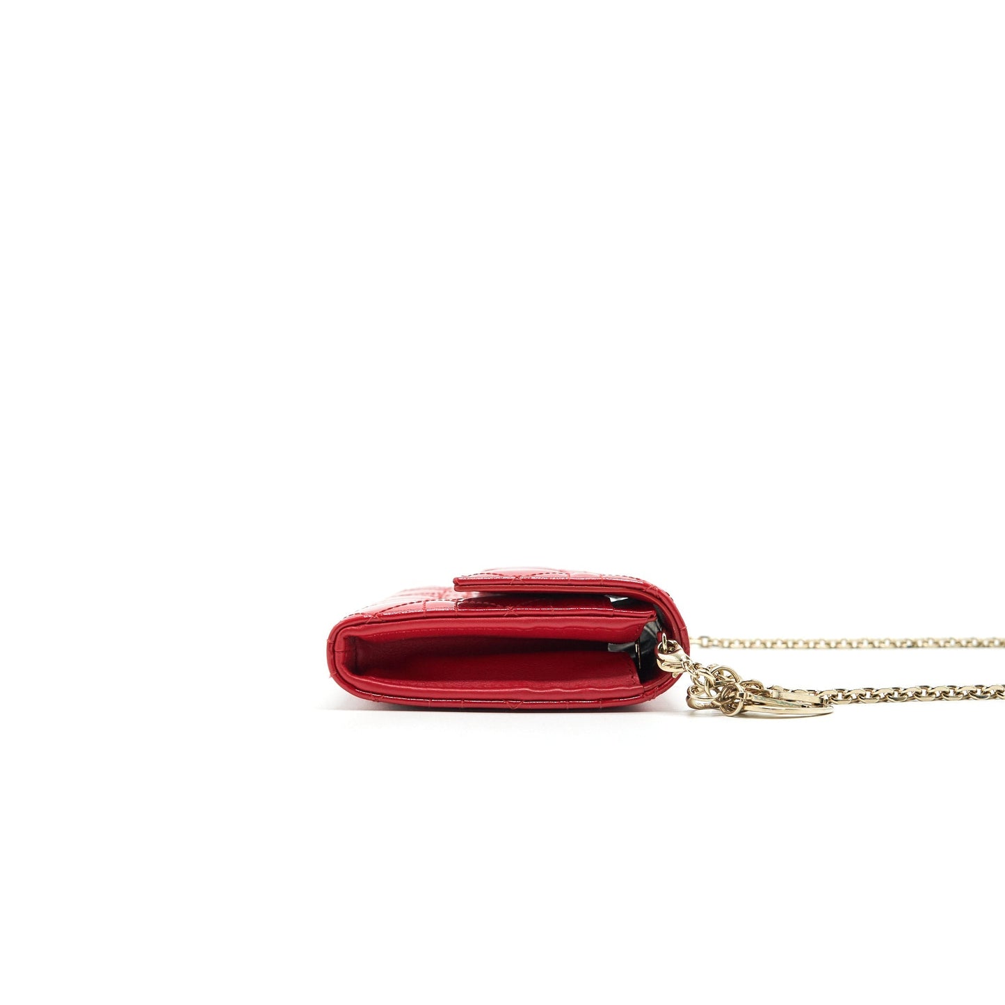 Dior Lady Dior Wallet on Chain Red