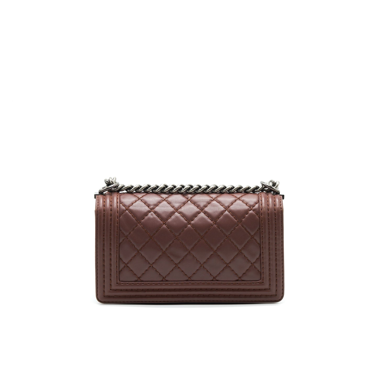 CHANEL MEDIUM BOY CHANEL BAG CHOCOLATE BROWN
