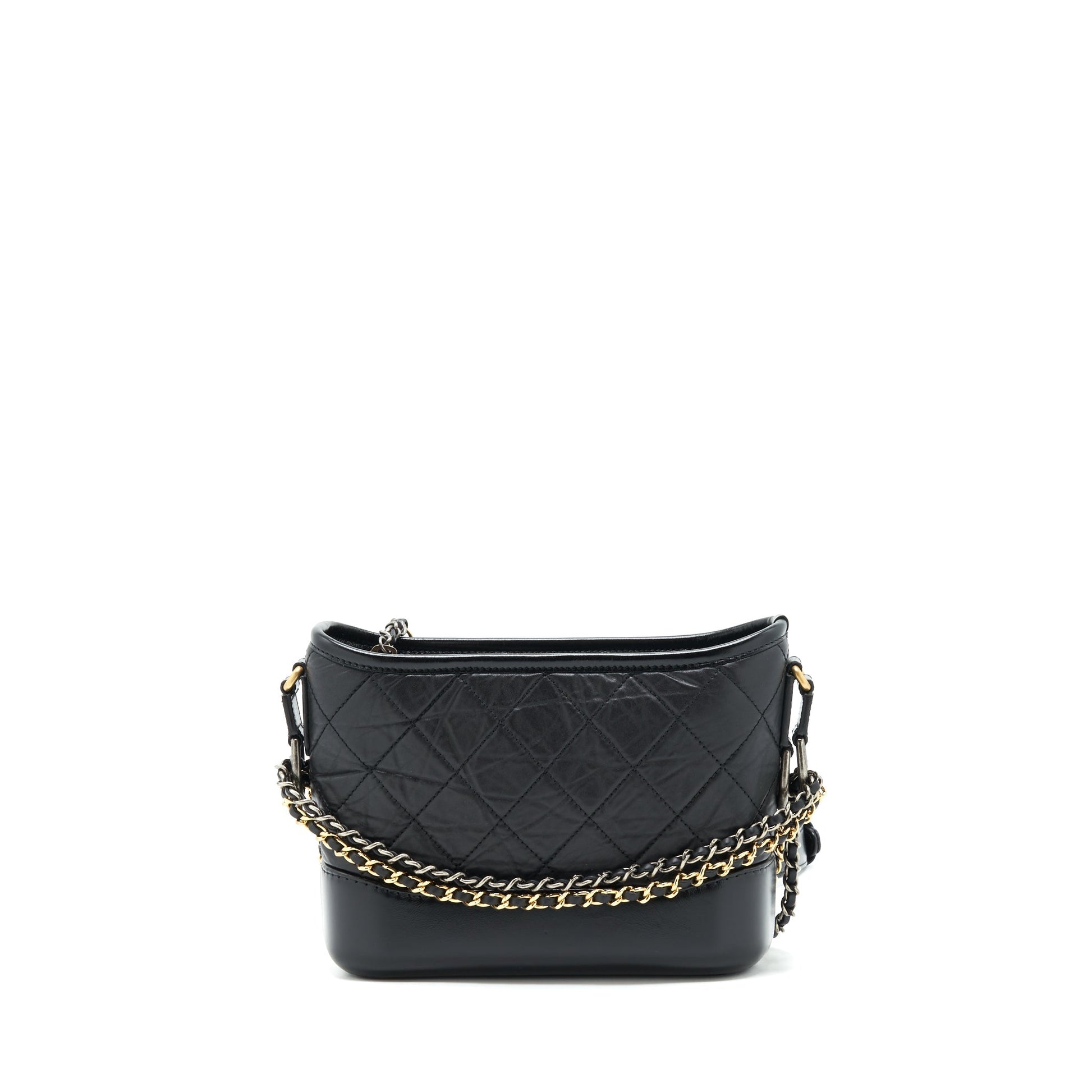 Chanel Small Hobo Gabrielle Calfskin Black