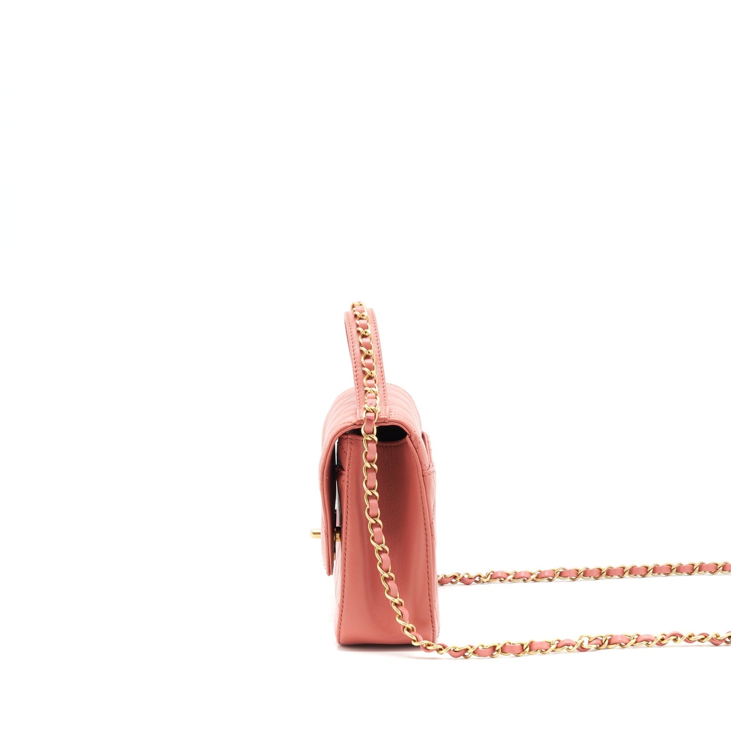 Chanel Top Handle Metis Bag lambskin Pink brushed