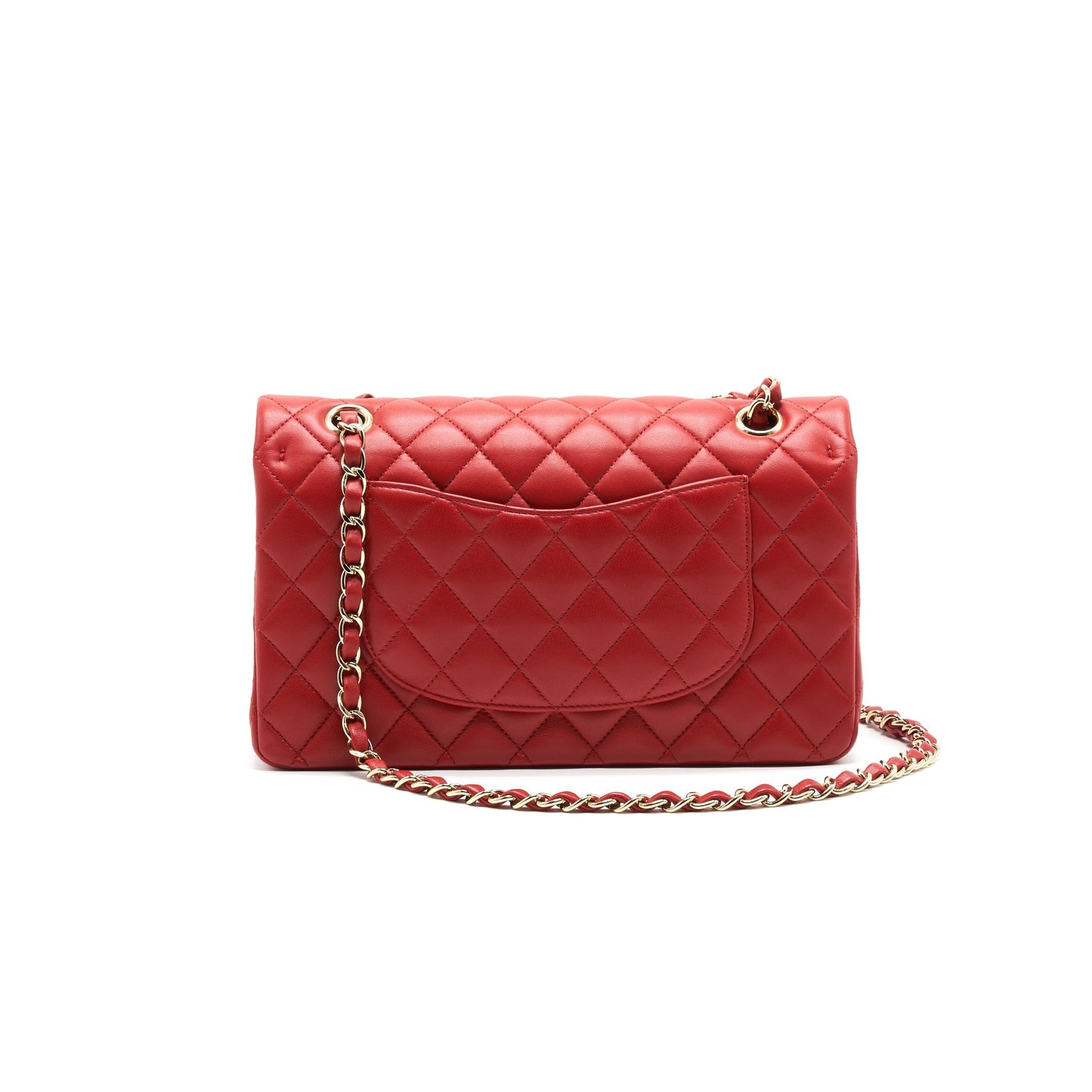 Chanel Medium Classic Double Flap Bag Red L serial29