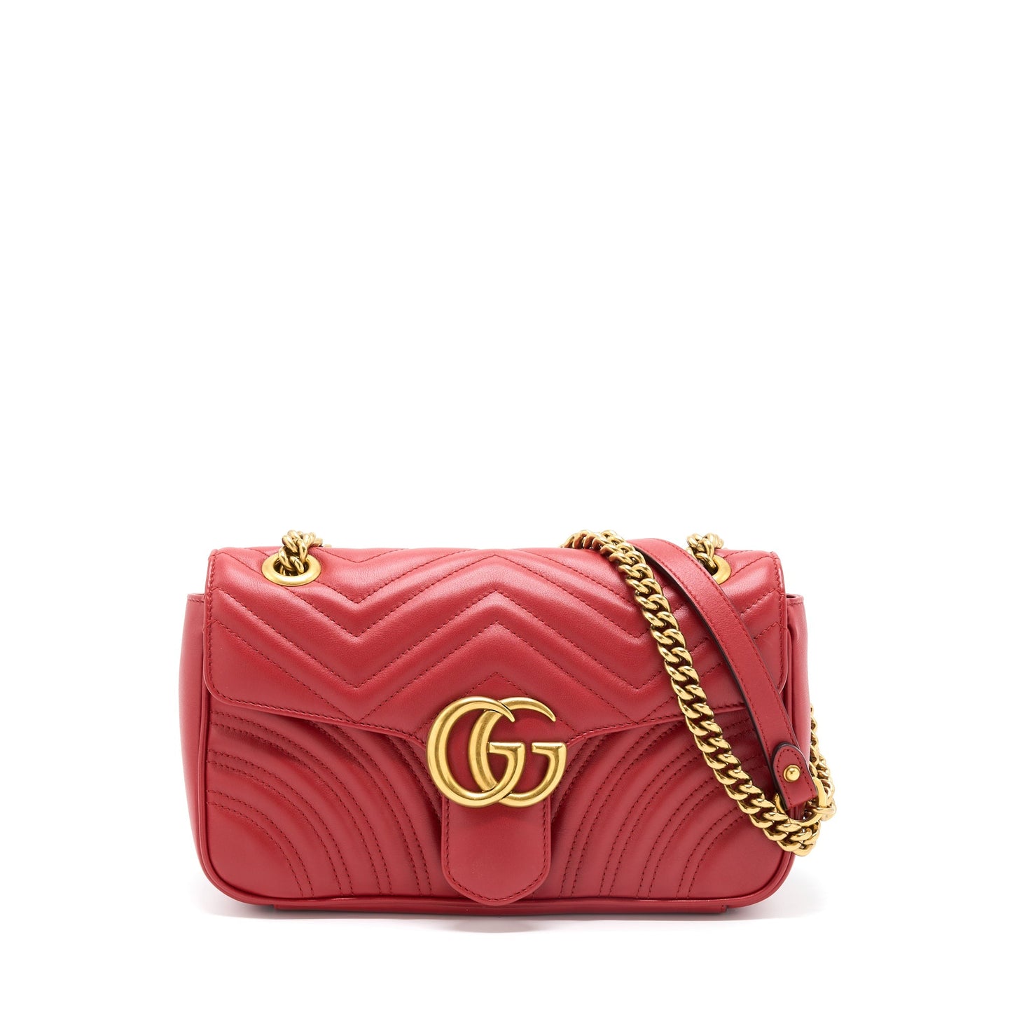 Gucci Small GG Marmont Bag Red