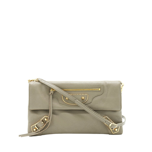 Balenciaga city Fold Clutch/ Mini Purse grey