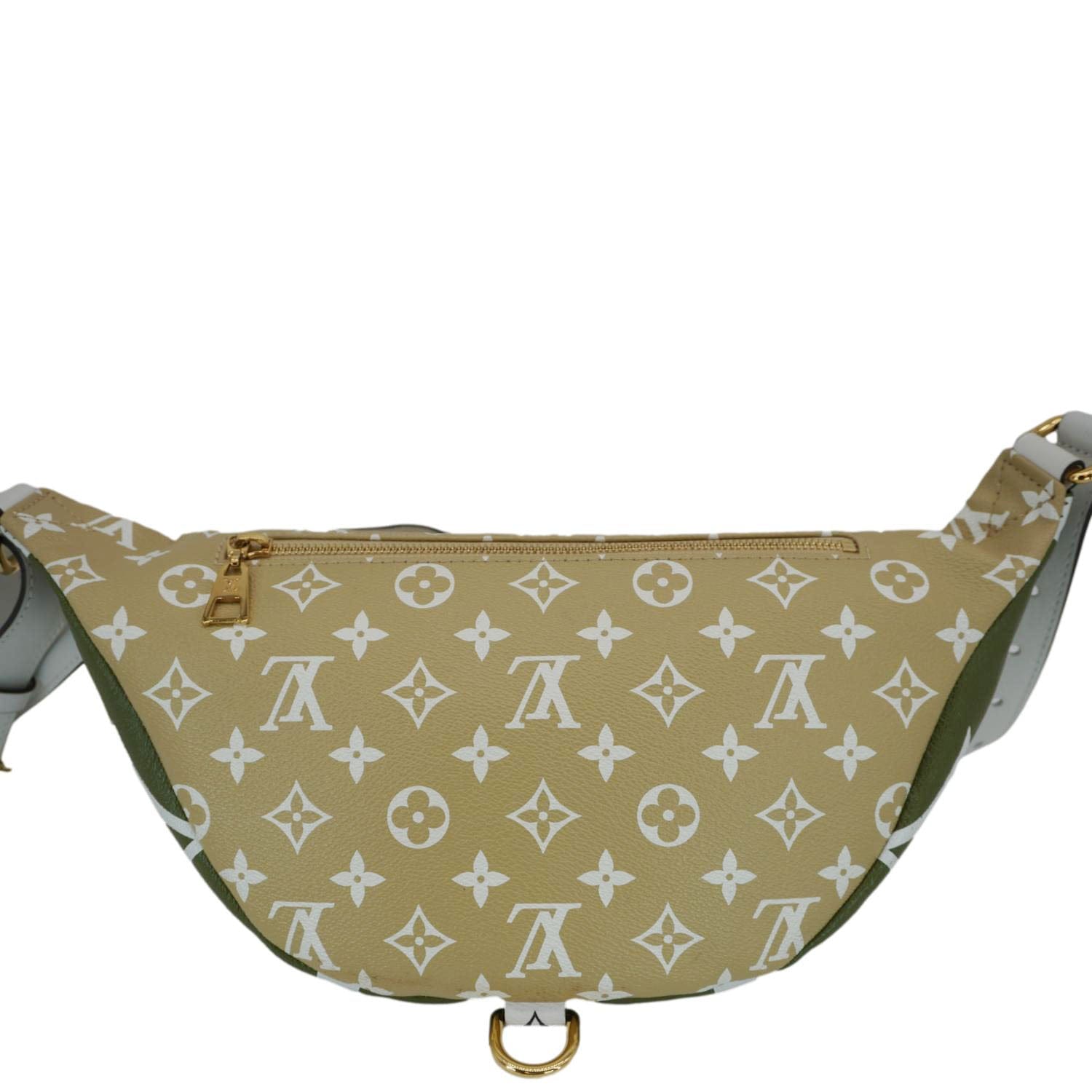 LOUIS VUITTON Monogram Giant Canvas Bum Bag Khaki Beige