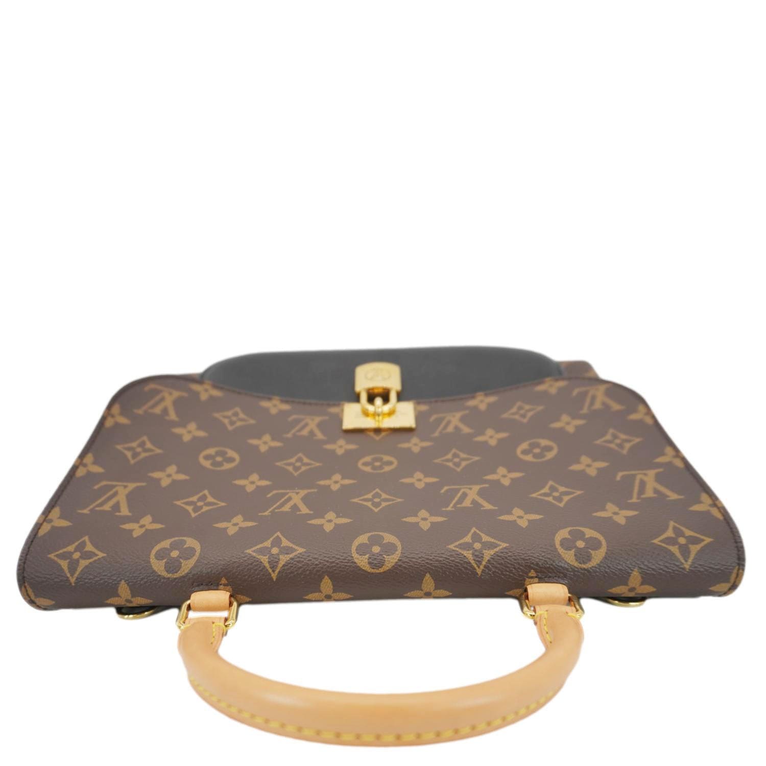 LOUIS VUITTON Marignan Monogram Canvas Shoulder Bag Brown