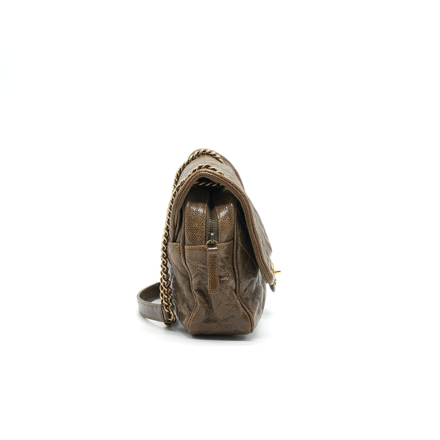 Chanel Seasonal Caviar Jumbo Flap Bag with