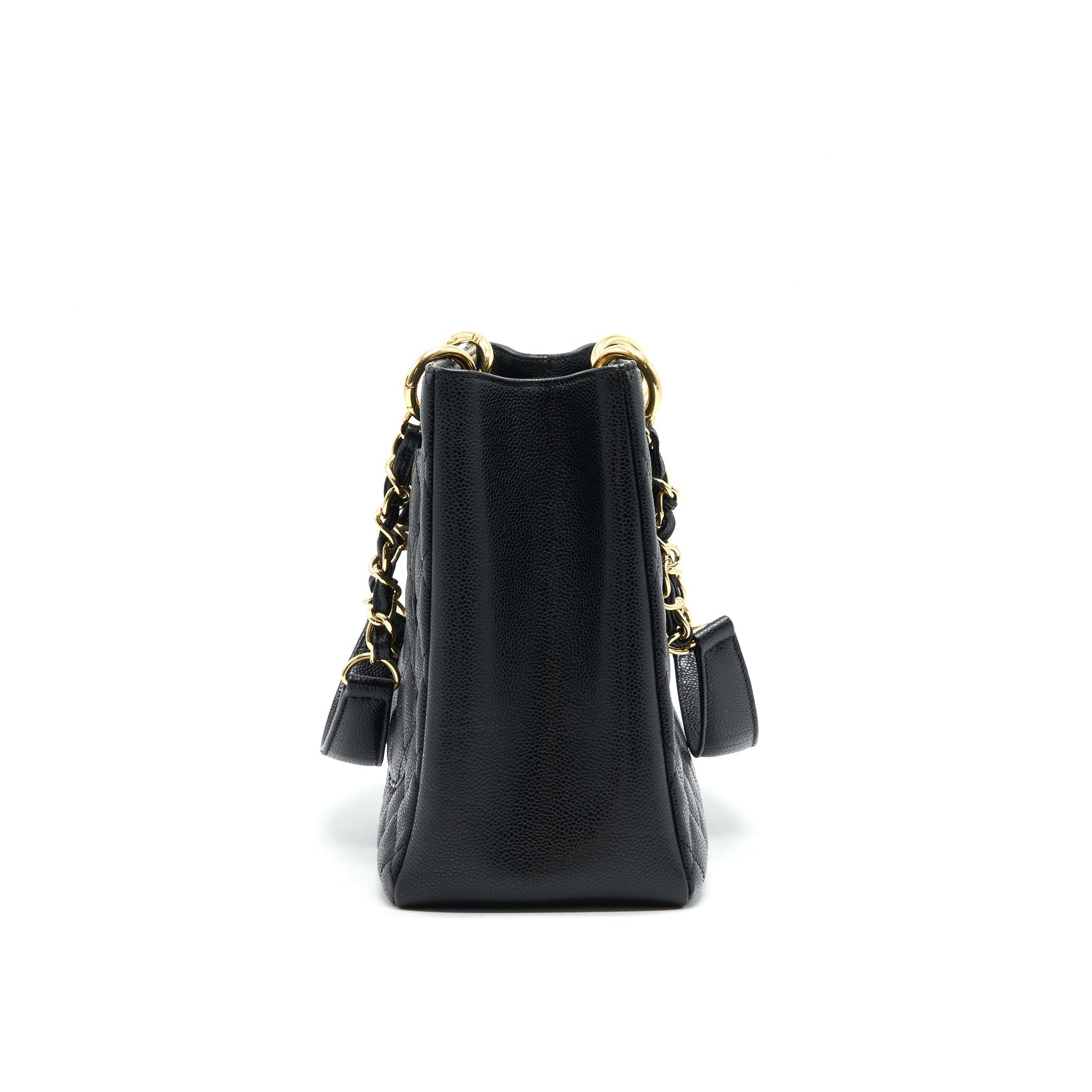 Chanel Grant Shopping Tote Bag GST Black Caviar