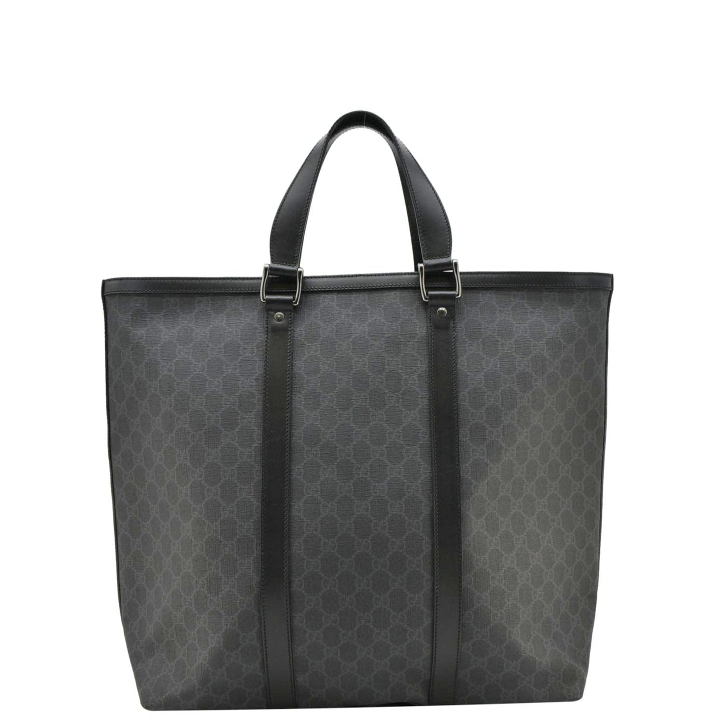 GUCCI GG Supreme Medium Tote Bag Black 322063