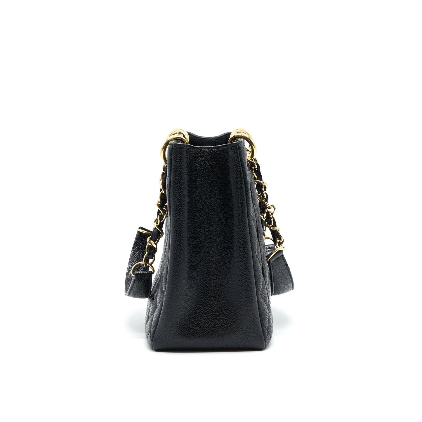 Chanel Grant Shopping Tote Bag GST Black Caviar