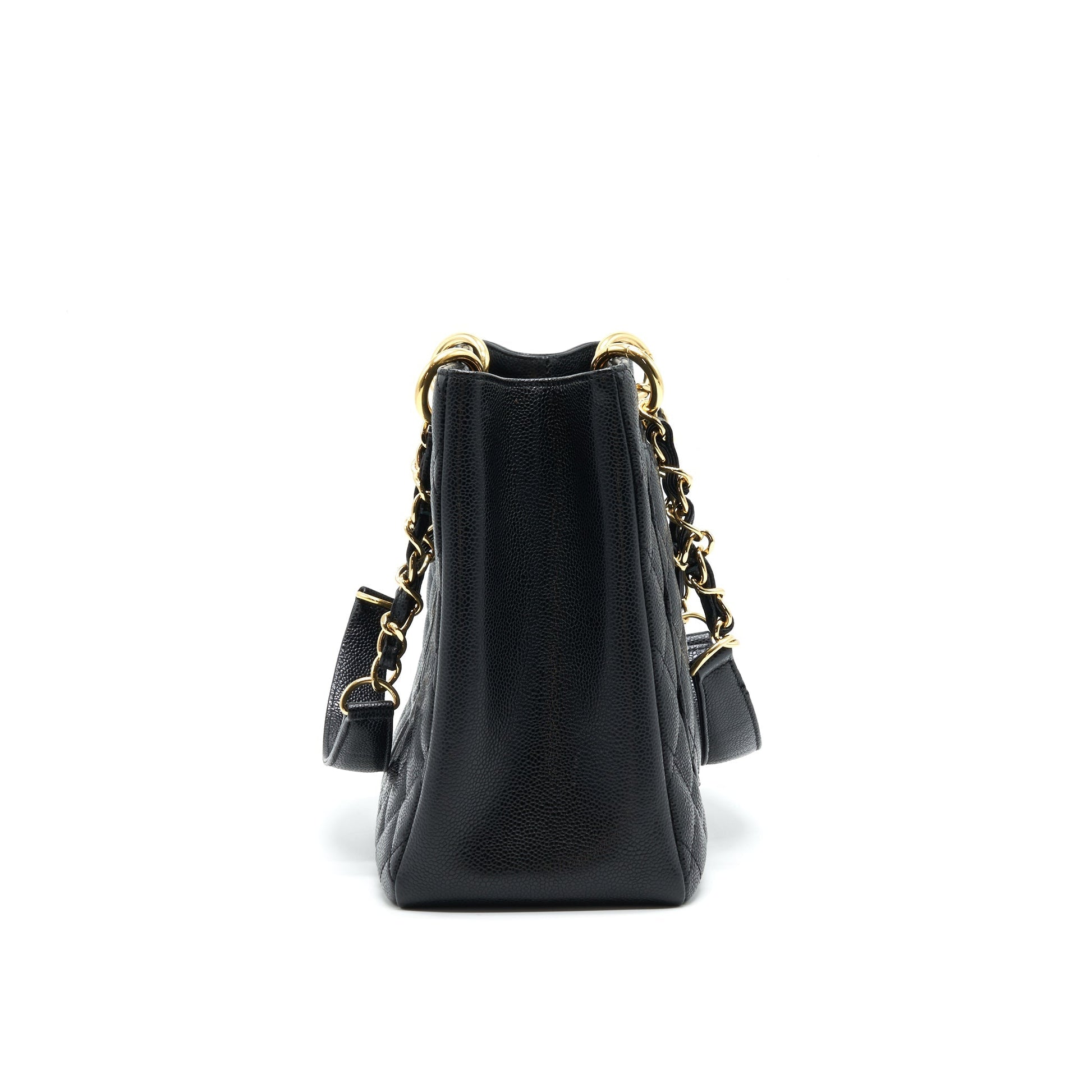 Chanel Grant Shopping Tote Bag GST Black Caviar