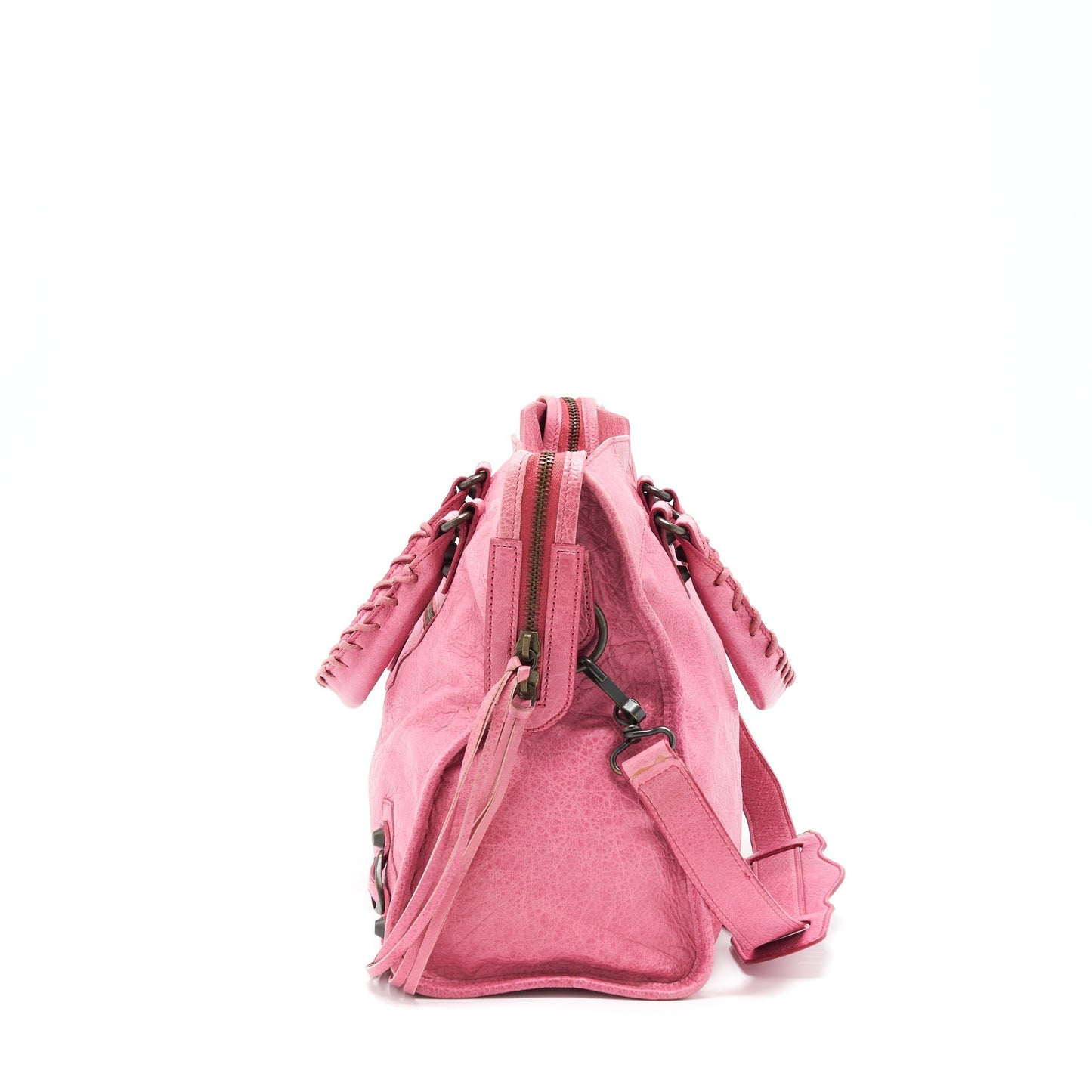 Balenciaga Classic City Purse Pink Ruthenium Hardware
