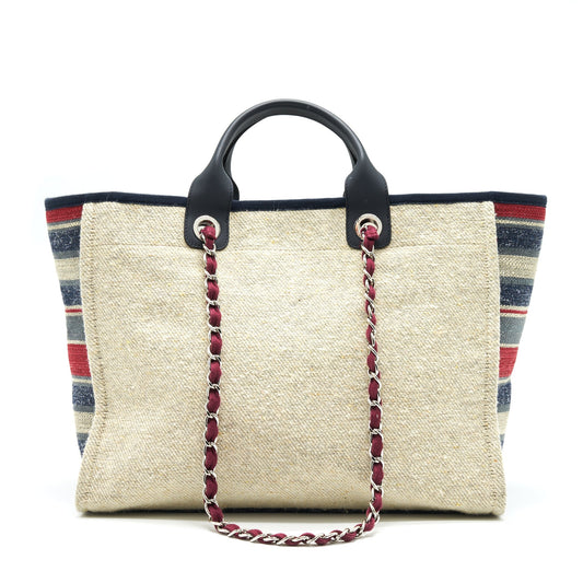 CHANEL Deauville Tote in Canvas Multicolored