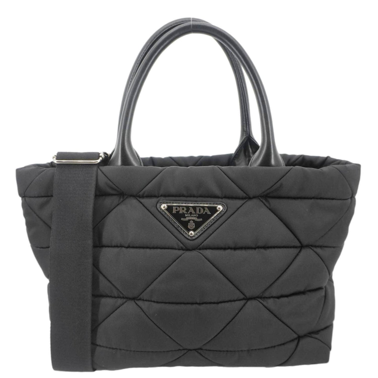 PRADA Padded Re-Nylon Tote Bag Black