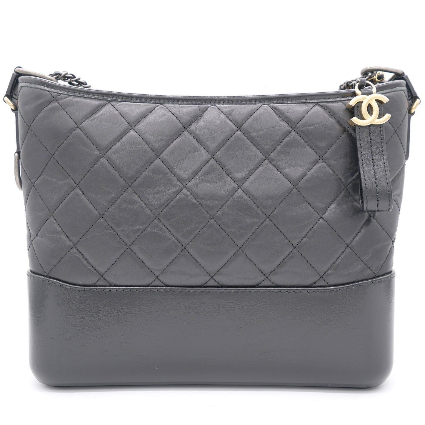 Chanel Black Quilted Leather Medium Gabrielle Hobo