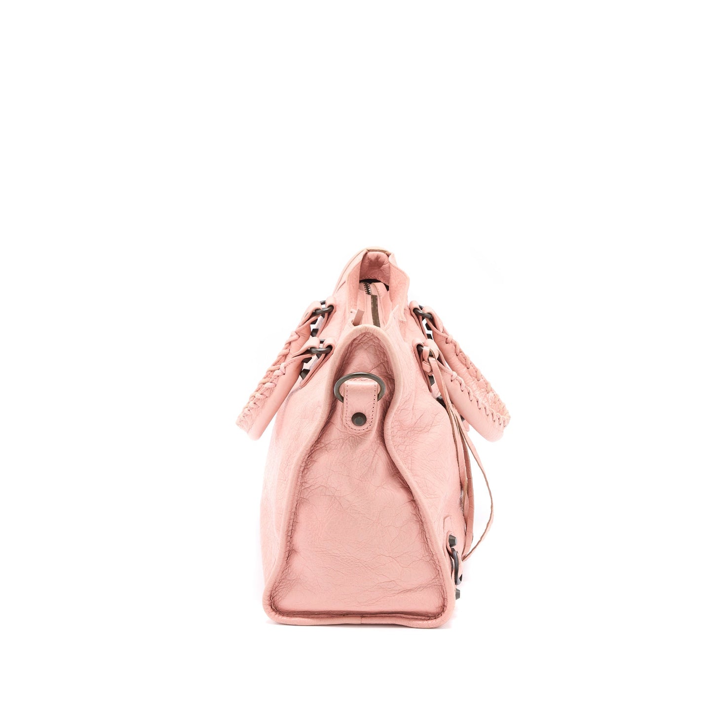 Balenciaga Classic City Purse Leather Pink Black Hardware