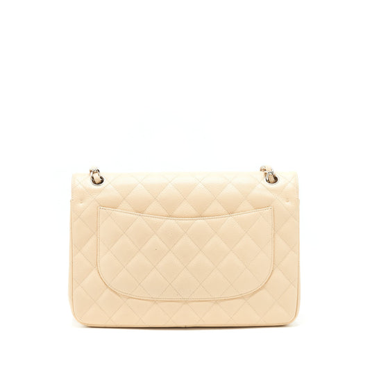 Chanel Classic Jumbo double flap Bag caviar beige