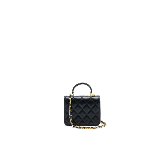 Chanel 2021 flap Coin Purse with Chain black