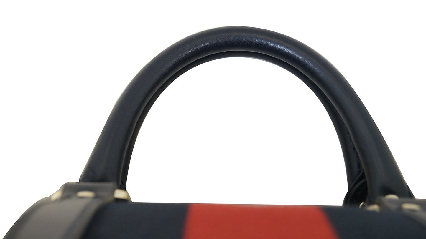GUCCI Web Medium GG Boston Bag with Signature Web