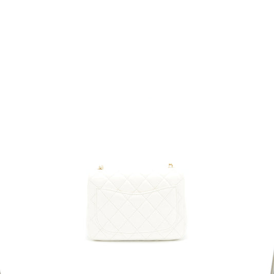 Chanel Pearl Crush Mini Square Flap Bag White