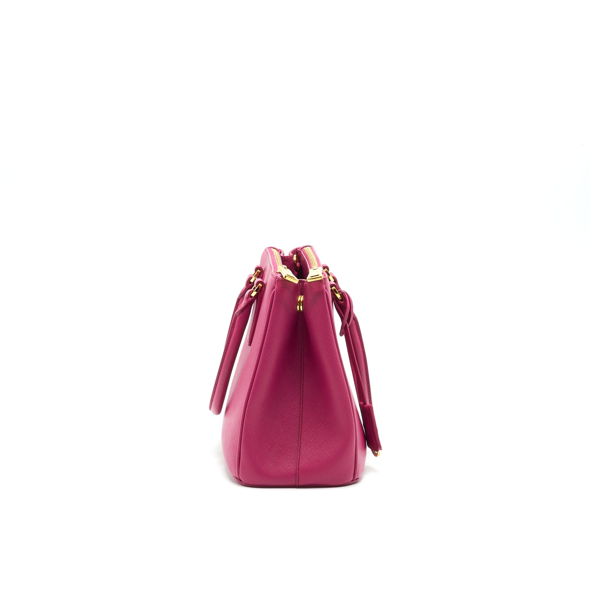 PRADA SAFFIANO TOTE BAG DARK PINK