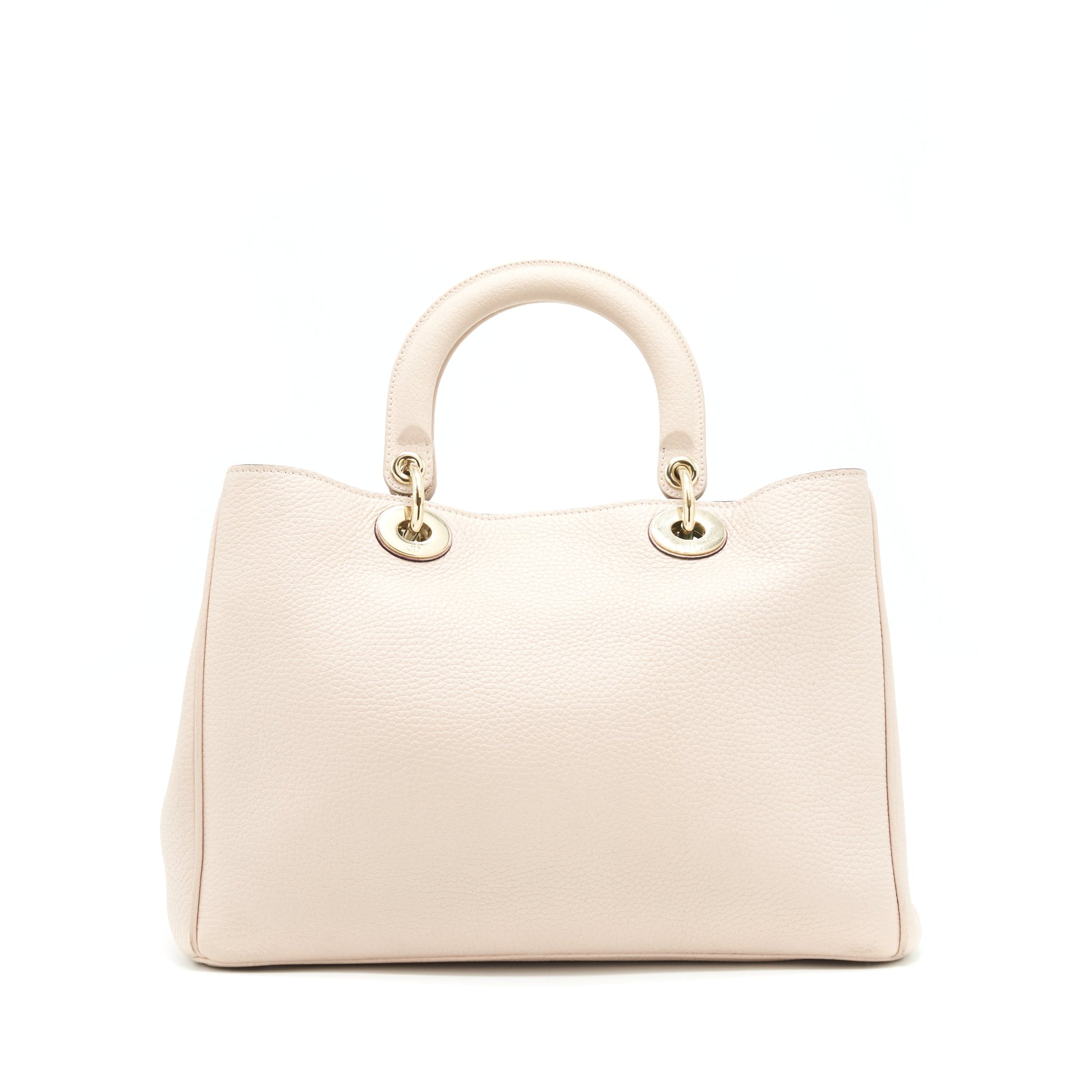 Dior Vip Diorissimo Tote Purse Grained Calfskin Beige