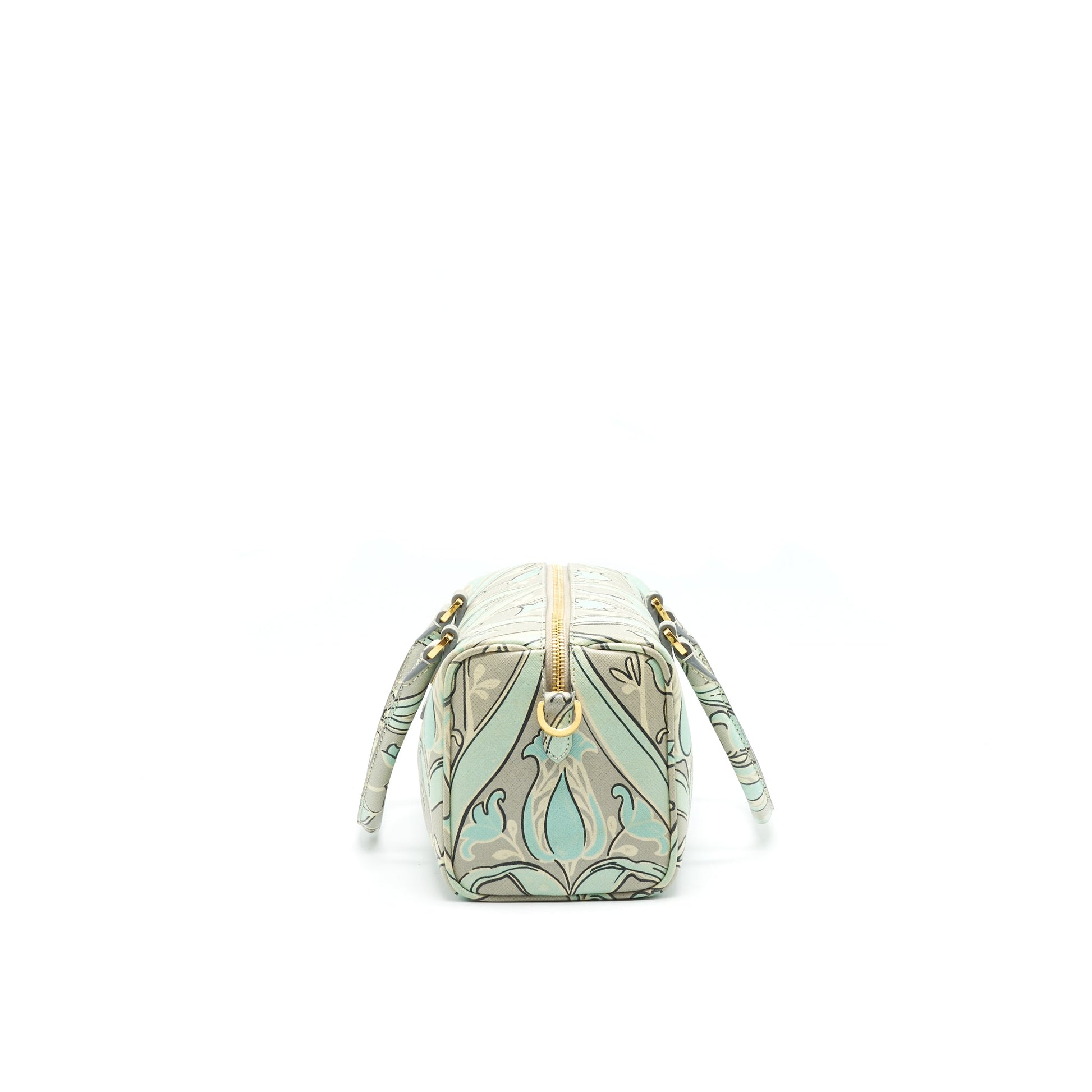 PRADA Print anise Boston Bag