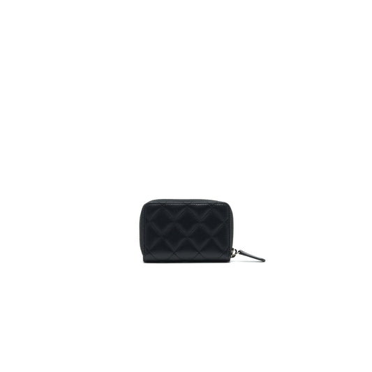Chanel Classic Zipped Coin Purse black Lambskin