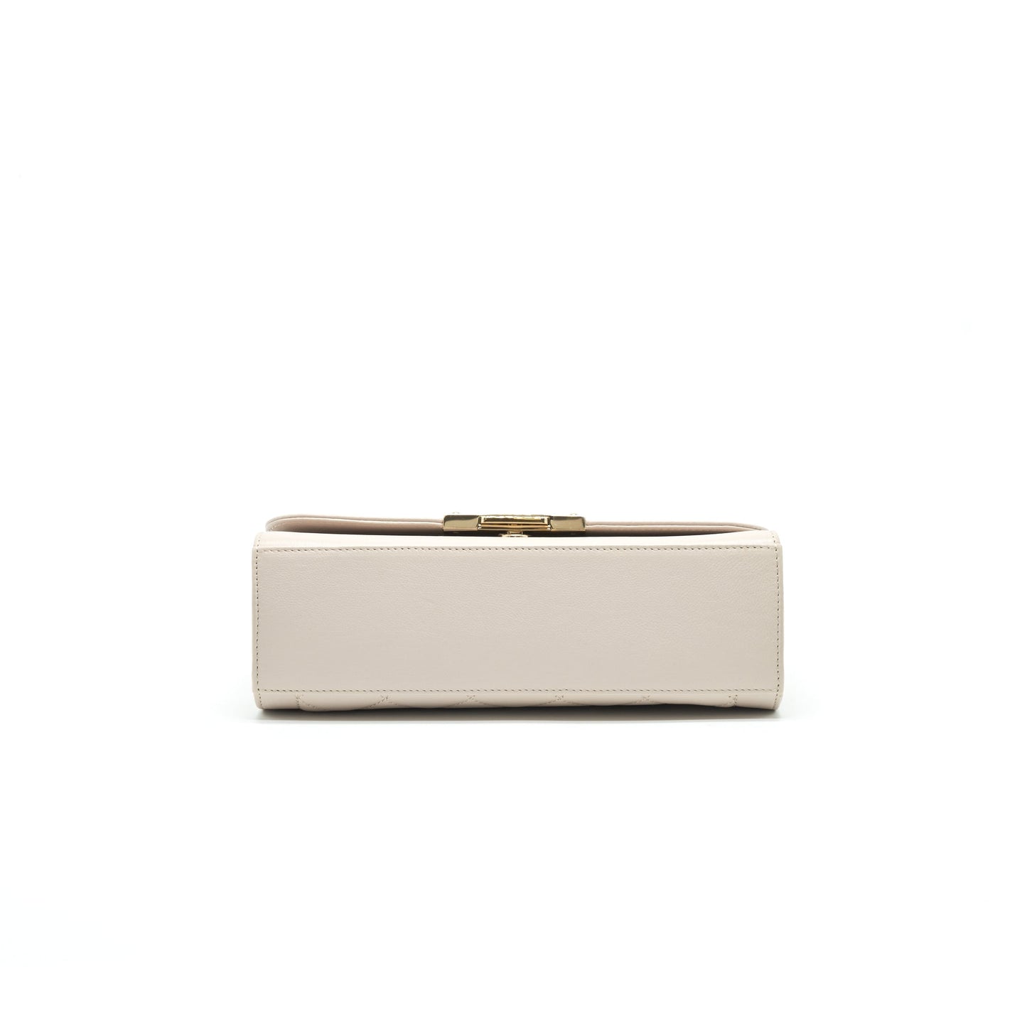 Chanel Calfskin Quilted Flap Bag Beigh L