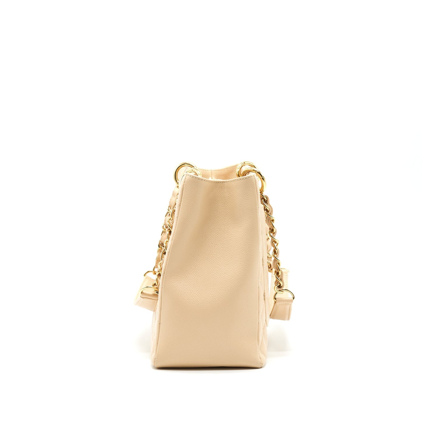 Chanel Grand Shopping Tote Bag Caviar Beige Serial 16