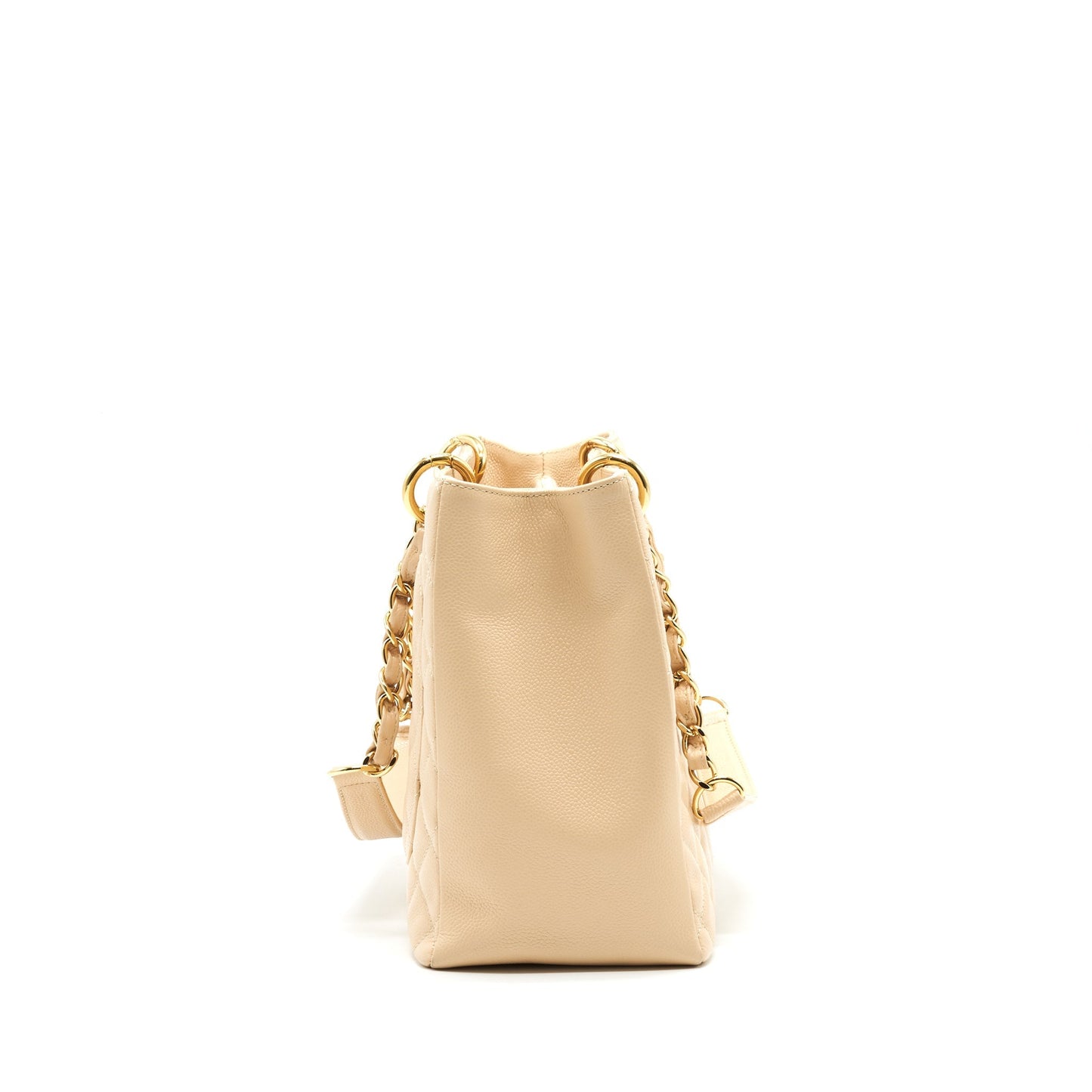 Chanel Grand Shopping Tote Bag Caviar Beige Serial 16