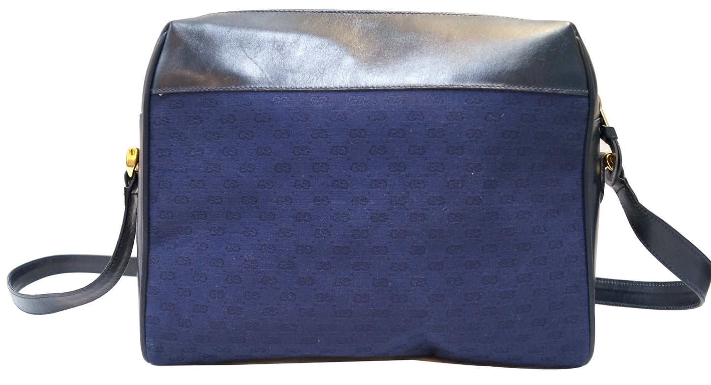 Gucci GG Canvas Blue Messenger Bag