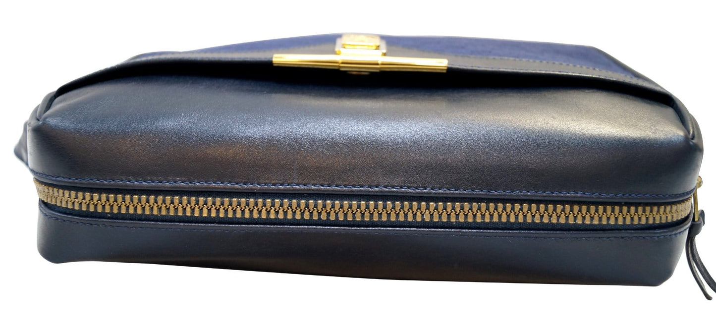 Gucci GG Canvas Blue Messenger Bag