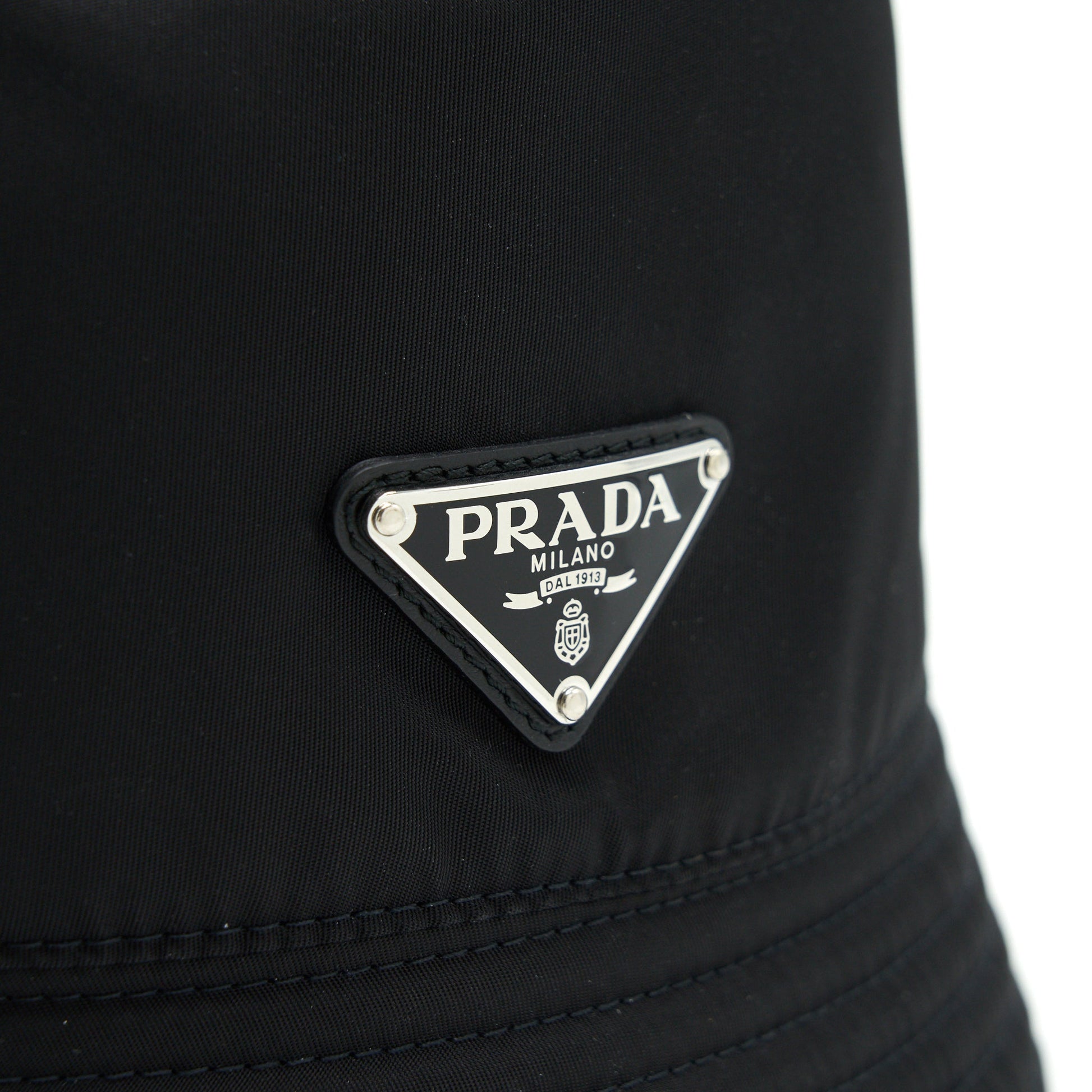 Prada Nylon and Denim Bucket Hat