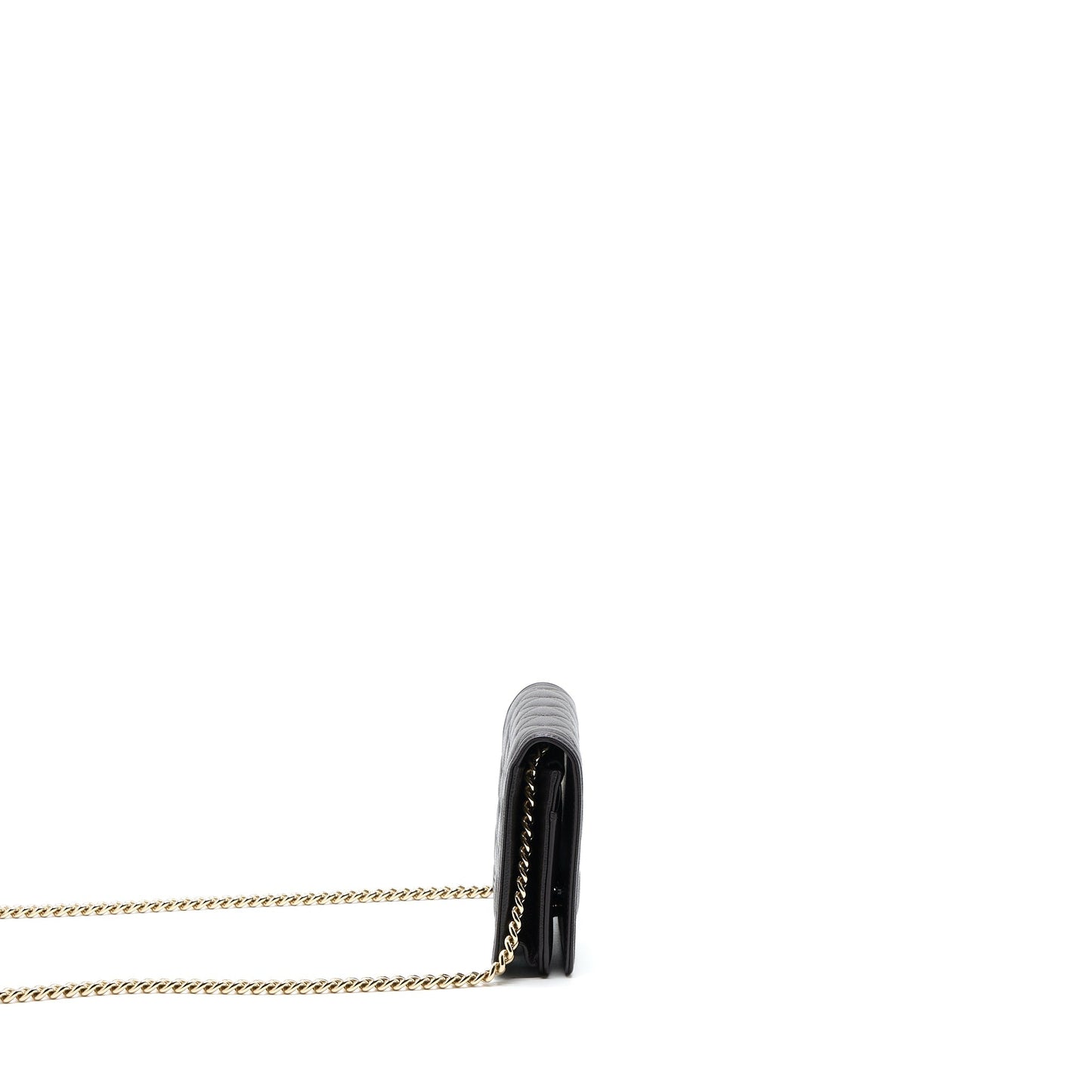 Chanel Boy Wallet On Chain Grained Calfskin Brown LGHW Microchip