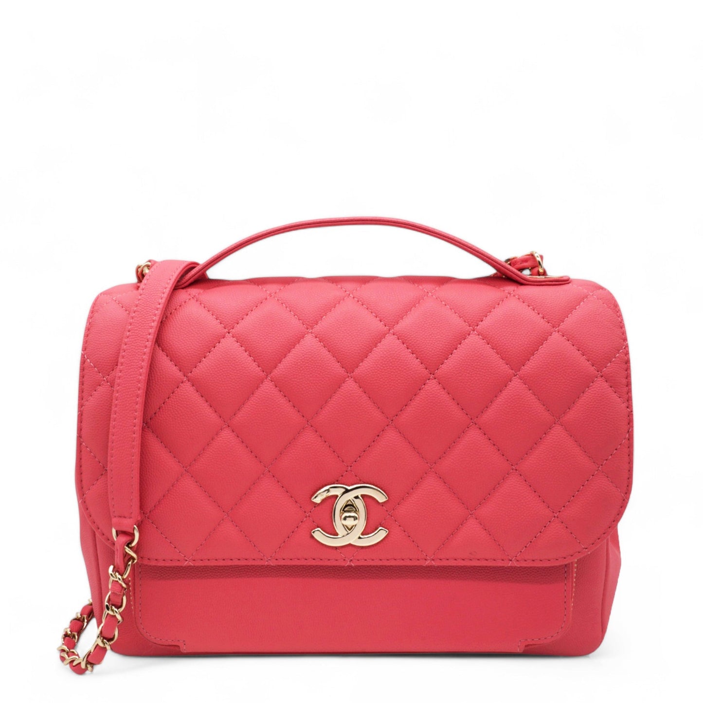 Chanel Caviar Quilted Business Affinity Flap Red