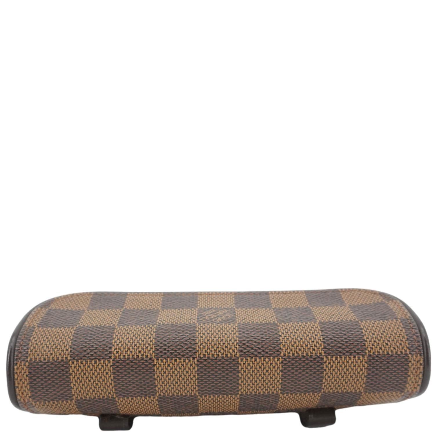 LOUIS VUITTON Pochette Florentine Damier Ebene Waist Bag Brown